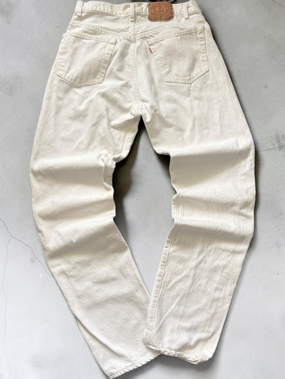 Vintage 1990s Levi's White Denim Jeans 30 x 33in Made in USA Americana Western